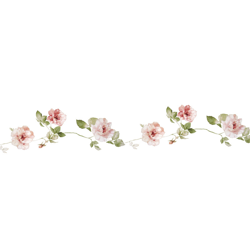 New Simple Vine Flowers Wall Stickers display picture 7
