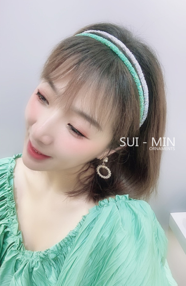 Korea Band Simple Candy Color Sequins Fine-edged Wire Headband Hair Bundle Diy Hair Hole Girl display picture 25