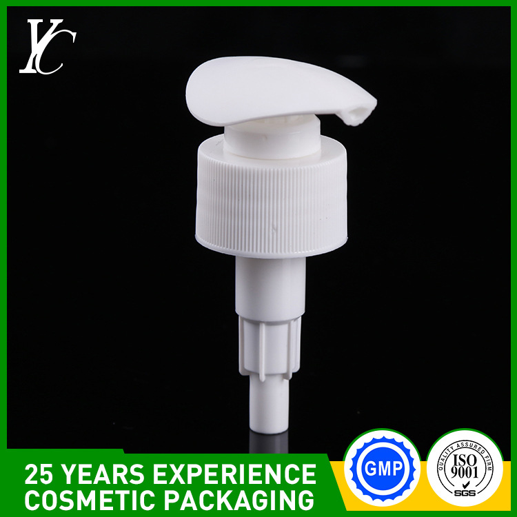 24牙乳液泵头 洗发水化妆品泵头 流行款式树叶塑料乳液按压泵批发