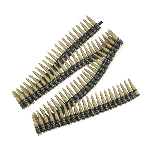 Pirate props plastic bullets simulation military bullet platoon vs. army police machine gun bullet chain clothing accessories