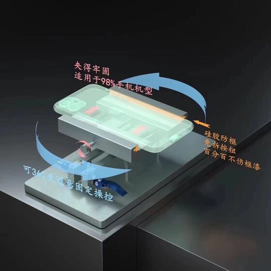 Jiehua Zhongchuang Multifunctional Rotating Fixture Suitable for Apple X Dismantling and Changing Rear Cover Glass Fixture Fixture Fixture
