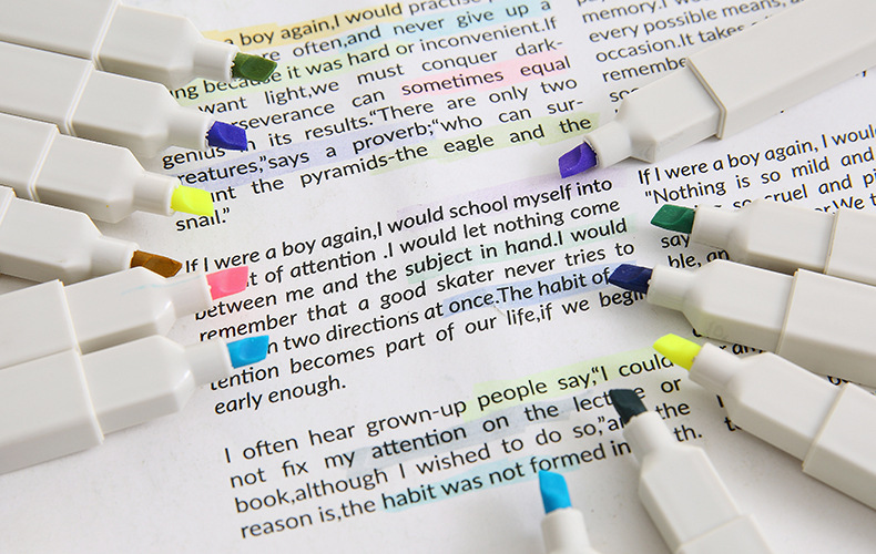 Creative Morandi Fluorescent Student Hand Account Pen Set display picture 13