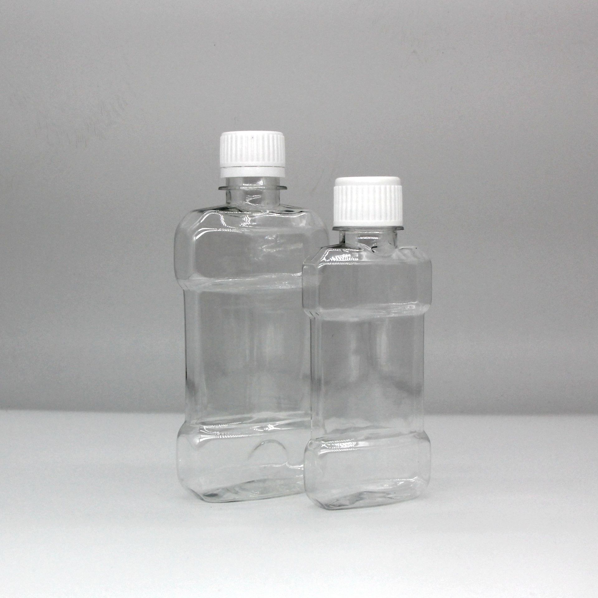 250ml漱口水瓶 pet透明扁平液体瓶 便携分装液体瓶 塑料化妆瓶子