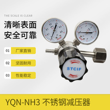 YQN-NH3 0.6*25MPa实验室卡套调压减压器减压阀氮气氨气氢气混合