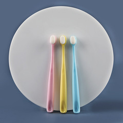 Japanese Candy Color Children's Cloud Soft Dual-Tuft Baby Toothbrush, Pack of 1, Suitable for Ages 3-12, Fine Soft Bristles, Manufacturer Wholesale