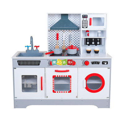 智能发声新款厨房仿真厨房做饭煮饭玩具套装男女孩益智过家家厨房