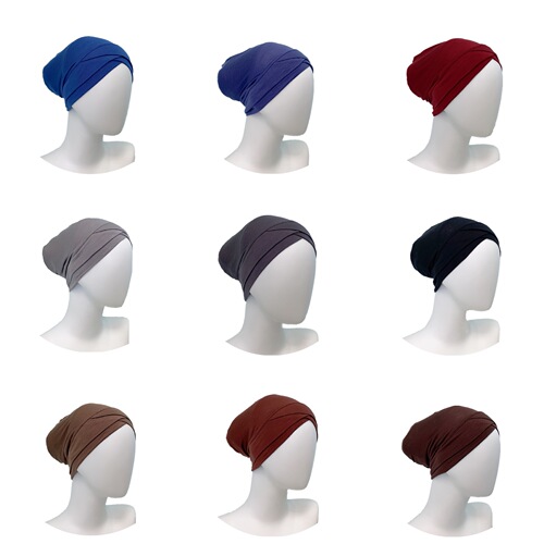 Malaysia solid color 31 shades Modal cross hat base hat headscarf inner wear Arabic gauze hat inner