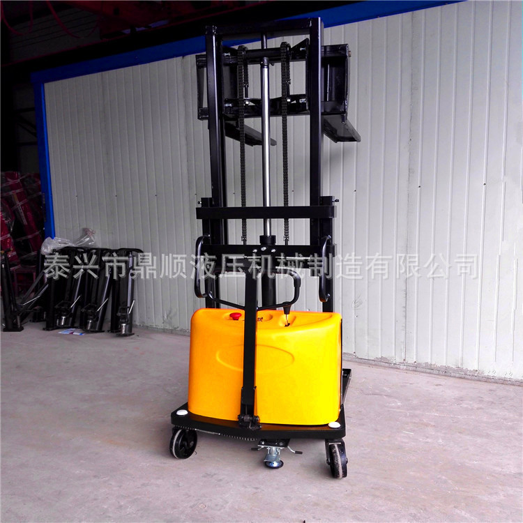 电动叉车半自动堆高车1吨2吨小型液压半电动升降搬运车装卸车