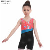 2020 Spring new pattern woman Leotard Costume Flat feet Color matching student Broadcast gymnastics Cross border Best Sellers