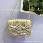 单肩时尚清新玉米皮草编包