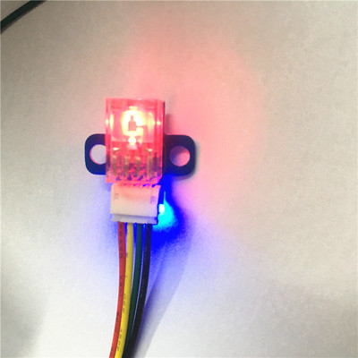 紅光 可見光 AB相電機測速傳感器 四線 帶指示燈 送100線碼盤