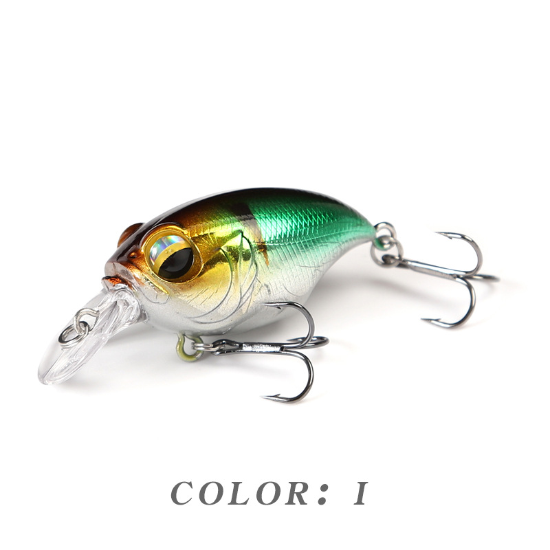 Small Shallow Diving Crankbaits Hard Plastic Minnow Baits Fresh Water Bass Swimbait Tackle Gear