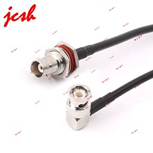 BNC -JW���^90��ֱ���DBNC-KY��ˮĸ�^50-3 RG58/Uȫ�~���L�B�Ӿ�