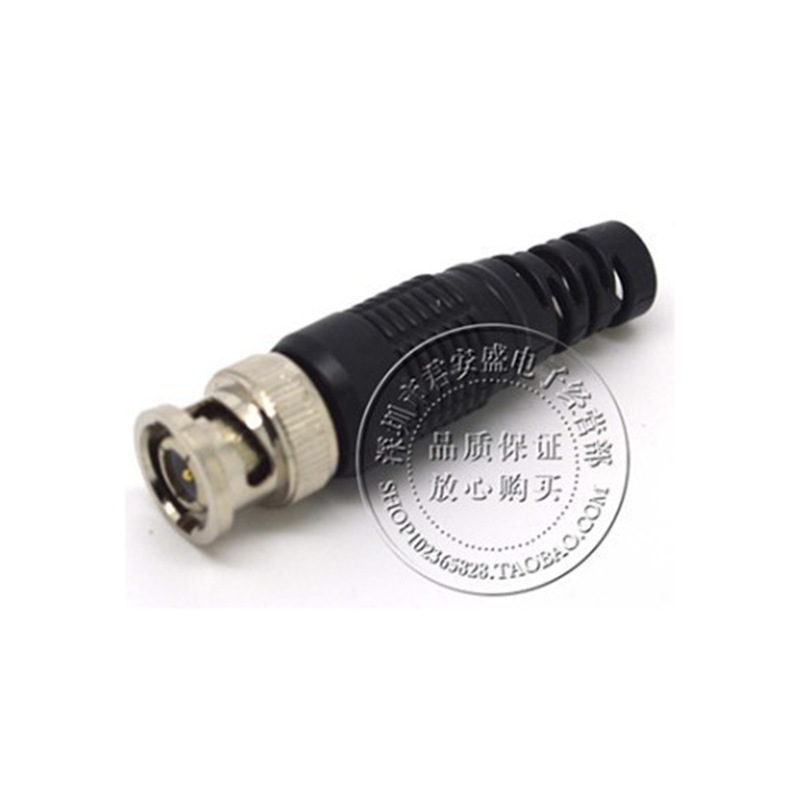 现货供应监控摄像机75-3 75-4 75-5免焊螺丝黑胶套BNC头Q9头