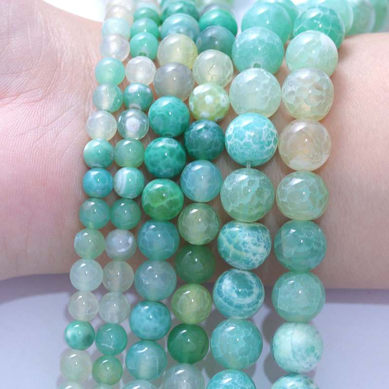 Diameter 10mm Diameter 6 Mm Diameter 8mm Hole 1~1.9mm Agate Round Beads display picture 2