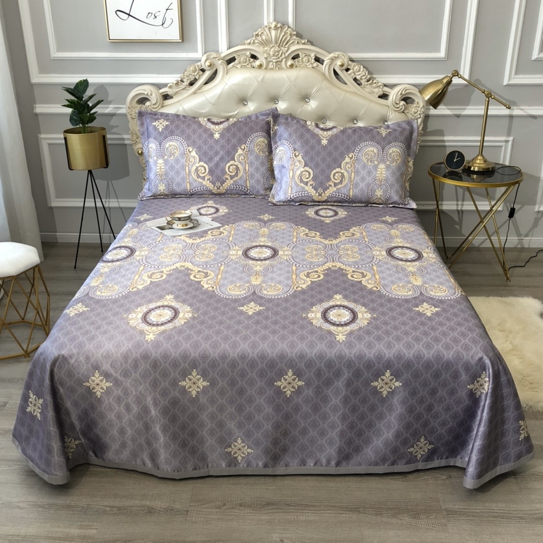 跑量款冰丝凉席床单款三件套夏季可折叠水洗空调席软席一件代发|ms