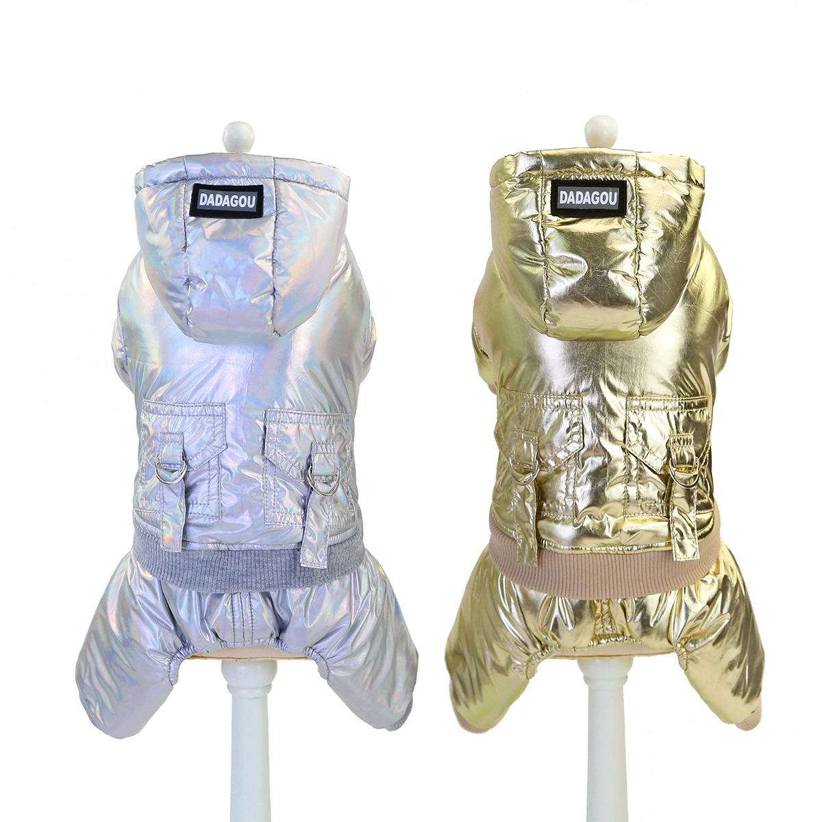 New type of pet dog clothes, cotton medium and small-sized dog clothes, winter warm, waterproof and thickened spacesuits, available for delivery detail image 7