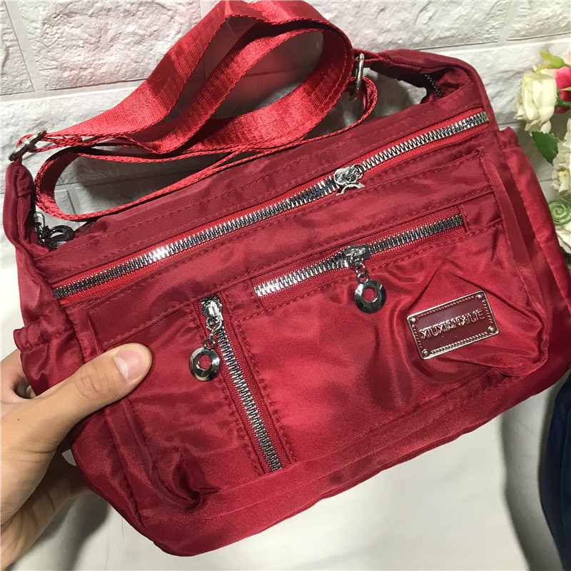 新款单肩包复合布拉链包大容量妈咪包袋休闲女包外贸货源