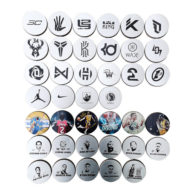 圆形开窗马口铁盒定制 NBA球星硅胶手腕盒手链盒 创意首饰包装盒
