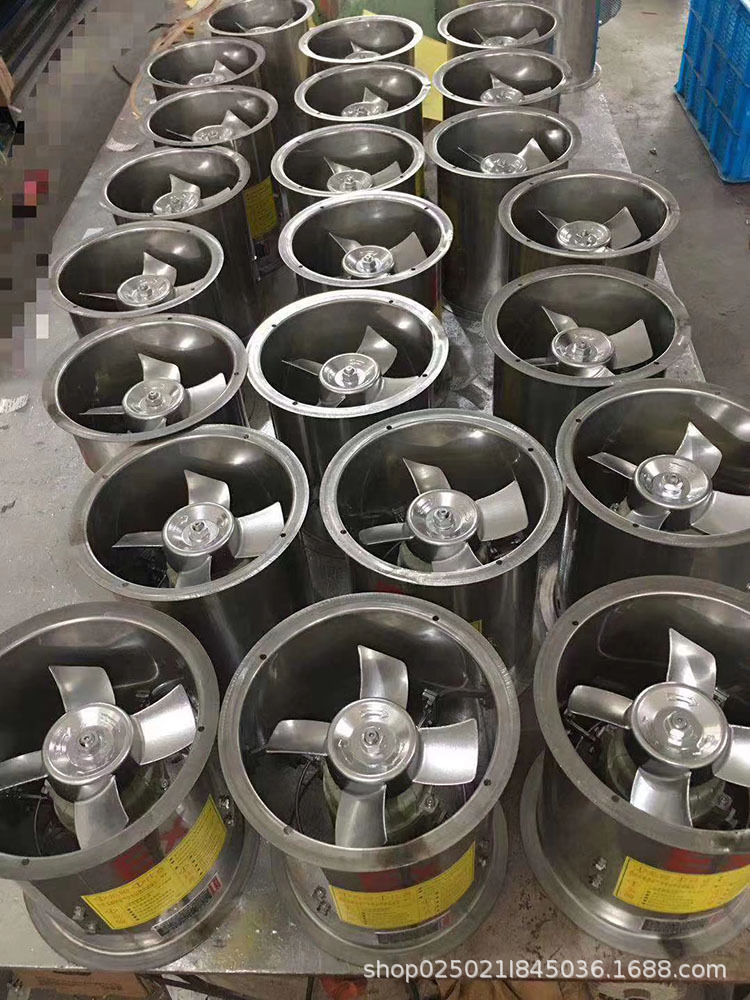 不绣钢防爆轴流风机BT35-11管道式300 400 500 工业防爆220V 380V