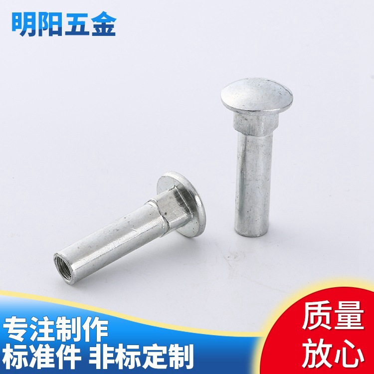 马车螺丝内牙螺纹螺钉 圆头方颈螺丝 大扁头货架螺丝