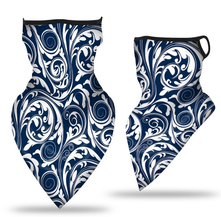 Oído-colgando triángulo bufanda hielo malla de seda máscara transpirable cuello cubierta al aire libre equitación pesca a prueba de viento protector solar cara toalla bufanda