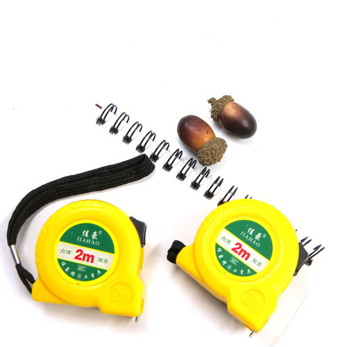 Mini Steel Tape Small Portable 2 Meter Ruler Home Measurement Woodworking Decoration White Paint Metric Ruler