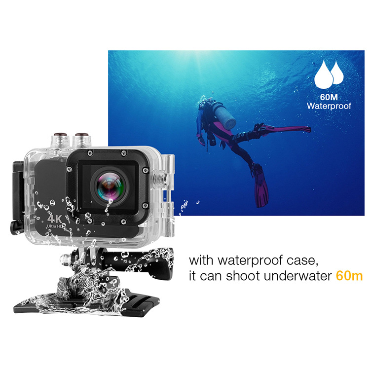 跨境4k高清wifi运动相机户外相机 厂家货源批发防水潜水摄像头