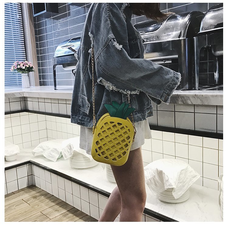 Pineapple Pu Creative Shoulder Bag display picture 15