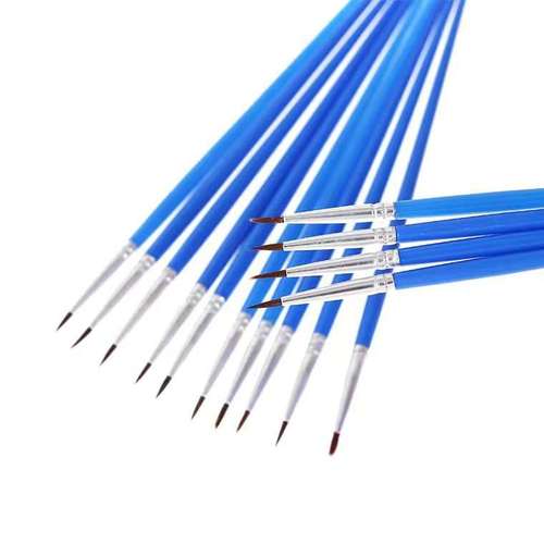 Kindergarten painting brushes children's acrylic painting brush pointed brush watercolor gouache flat brush