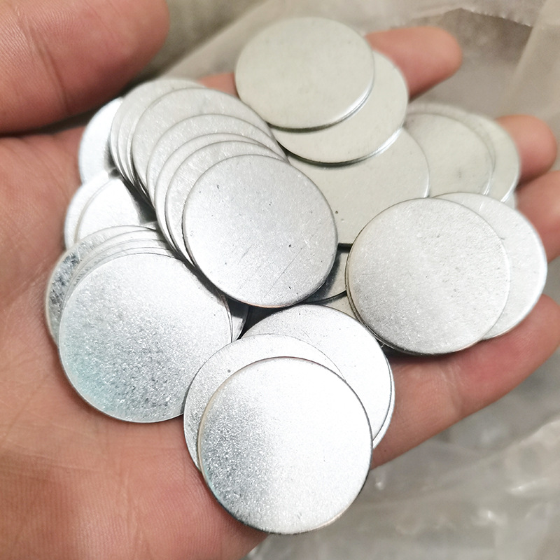 Manufactor Direct selling circular Disk D25*1mm Customized galvanized sheet Iron 25*1mm hardware stamping wholesale