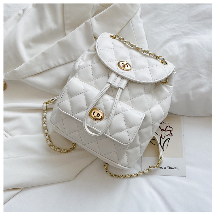 Shoulder Bag New Wave Summer Fashion Diamond Chain Backpack Large Capacity Shoulder Bag Wholesale Nihaojewelry display picture 9