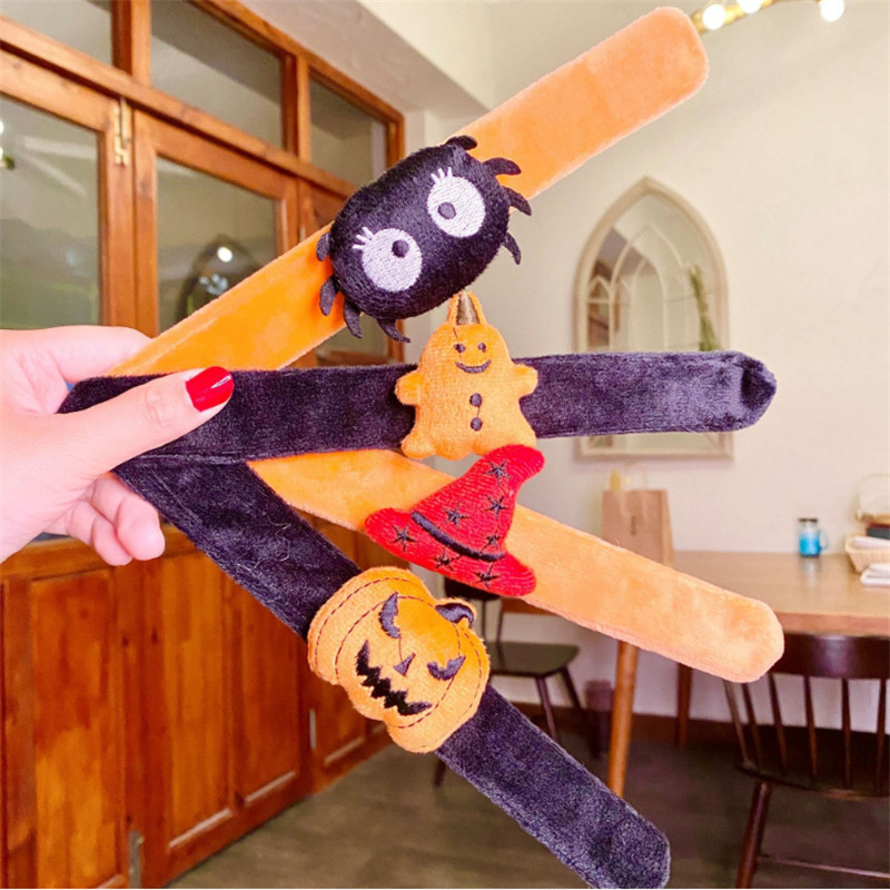 Halloween Navidad pop anillo Partido de la mascarada los niños suministros rendimiento calabaza murciélago pulsera decoraciones