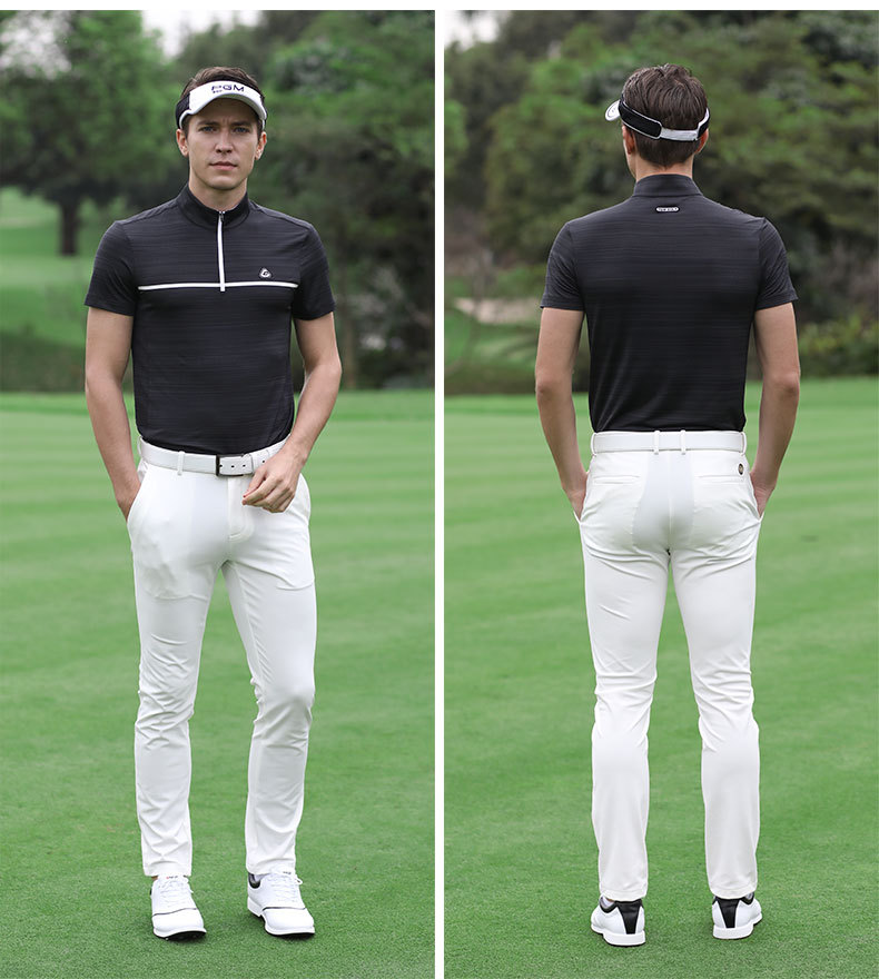 Áo thun golf nam ngắn tay thoáng khí nhanh khô — YF255-Đỏ Trắng, YF247-Áo màu xanh navy xám, YF263 ngắn tay trắng xám, YF255-Trắng Đen chi tiết 22