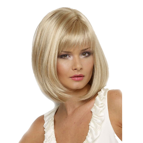 European and American bobo wig for women with short straight hair light blonde AliExpress Amazon fashion European and American African wig headgear
