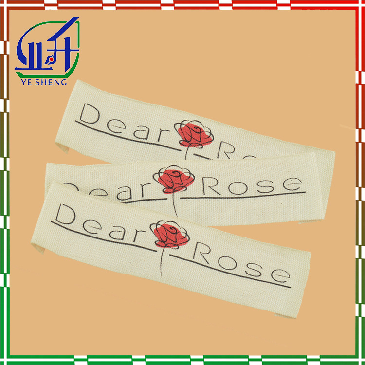 业升棉带标签订制棉布棉料衣领标主唛衣服棉唛定做|ru