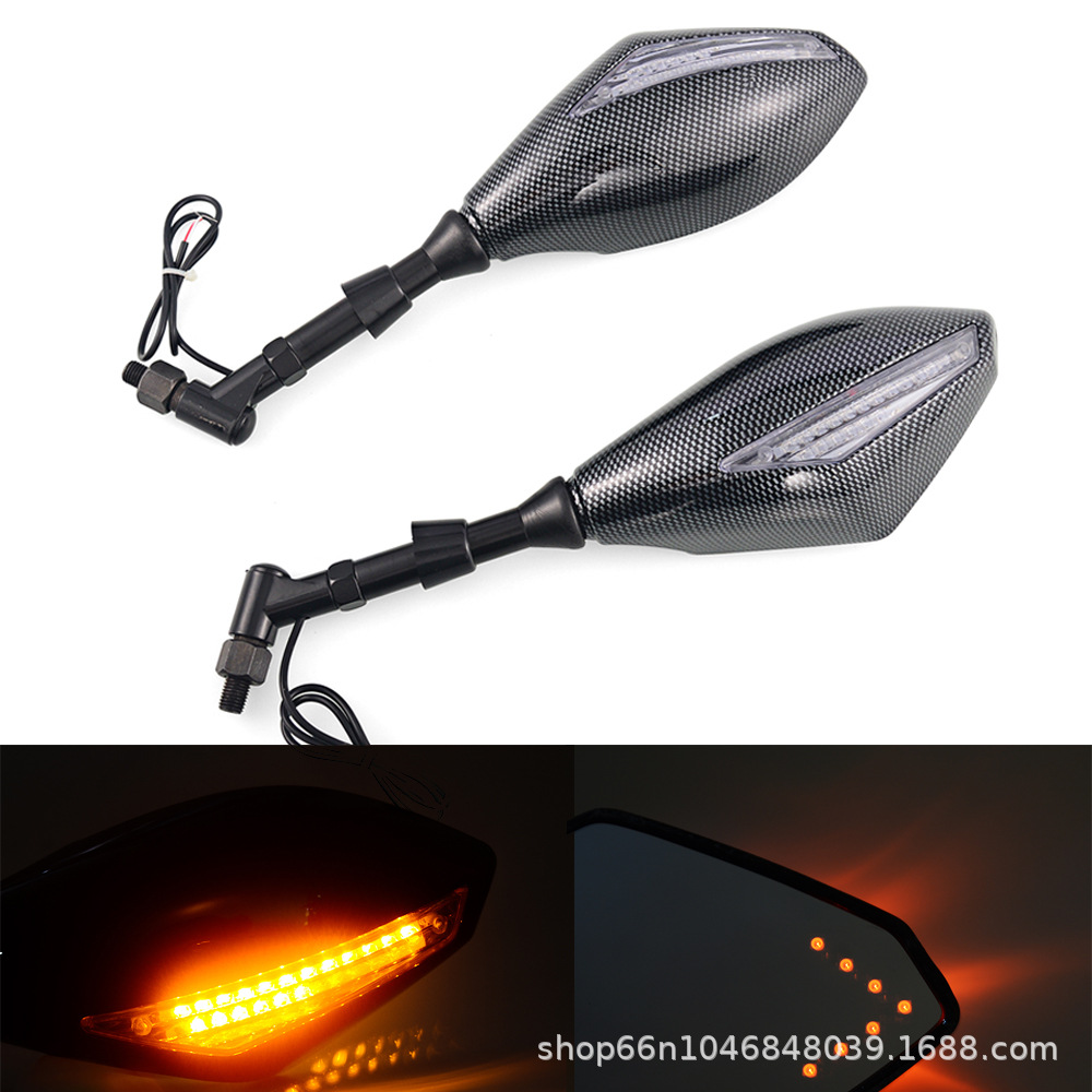 Pair-Motorcycle-Black-LED-Turn