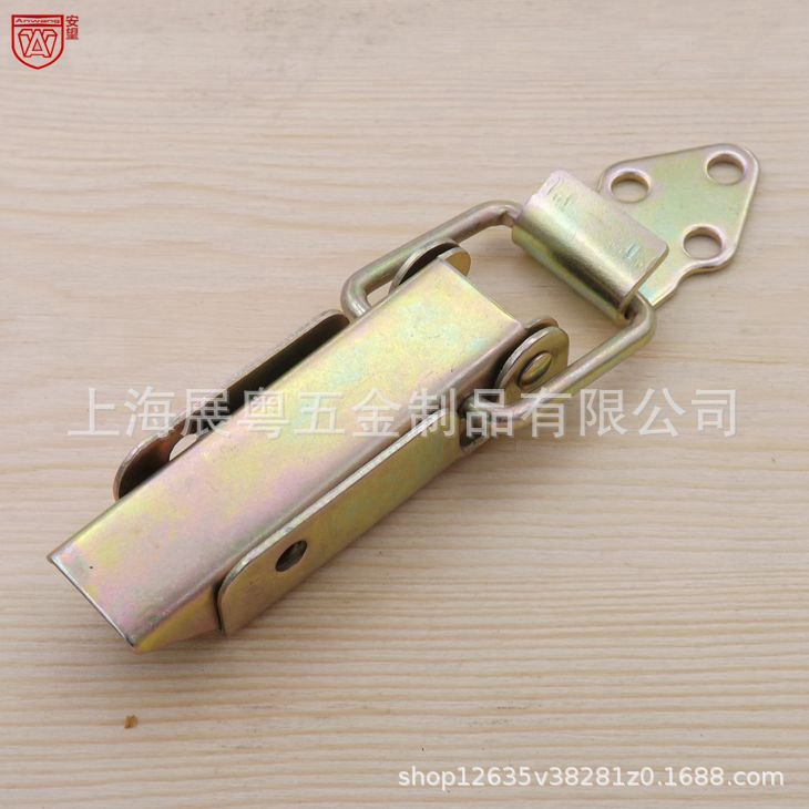 2 caja de herramientas de color largo caja de embalaje de hebilla caja de hierro caja de madera hebilla de ángulo recto hebilla de tracción caja de color chapado