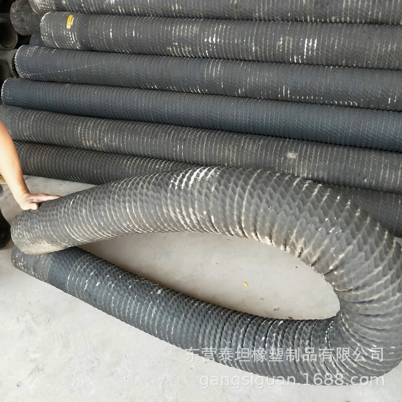 现货供应DN159橡胶钢丝管 钢丝缠绕 吸排污水 酸碱水 泥浆水用