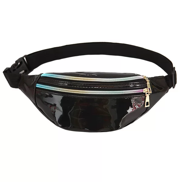 2019 New Summer Sports Waist Bag Mobile Phone Waterproof Bag Transparent Laser Chest Bag Crossbody Bag Women's Waist Bag Sequins