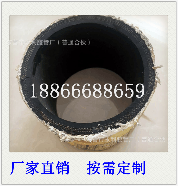 外层防火石棉耐温防火阻燃胶管DN25 32 38 45 50 64mm石棉胶管