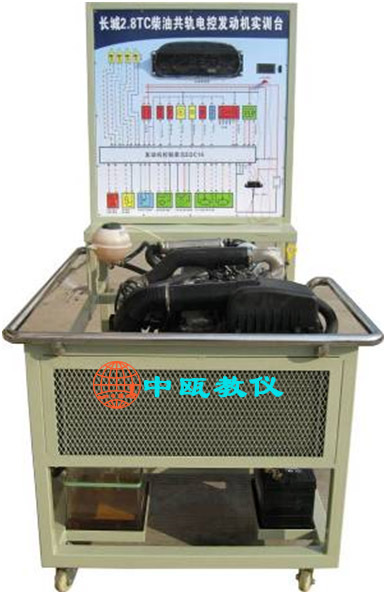 汽车发动机实训设备|SZJ-F33、柴油供轨电喷发动机实验台