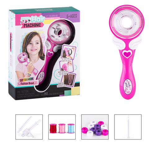 Children's Creative Girl Automatic Magic Hair Braider Toy Play House Set Girls Electric Hair Braiding Tool