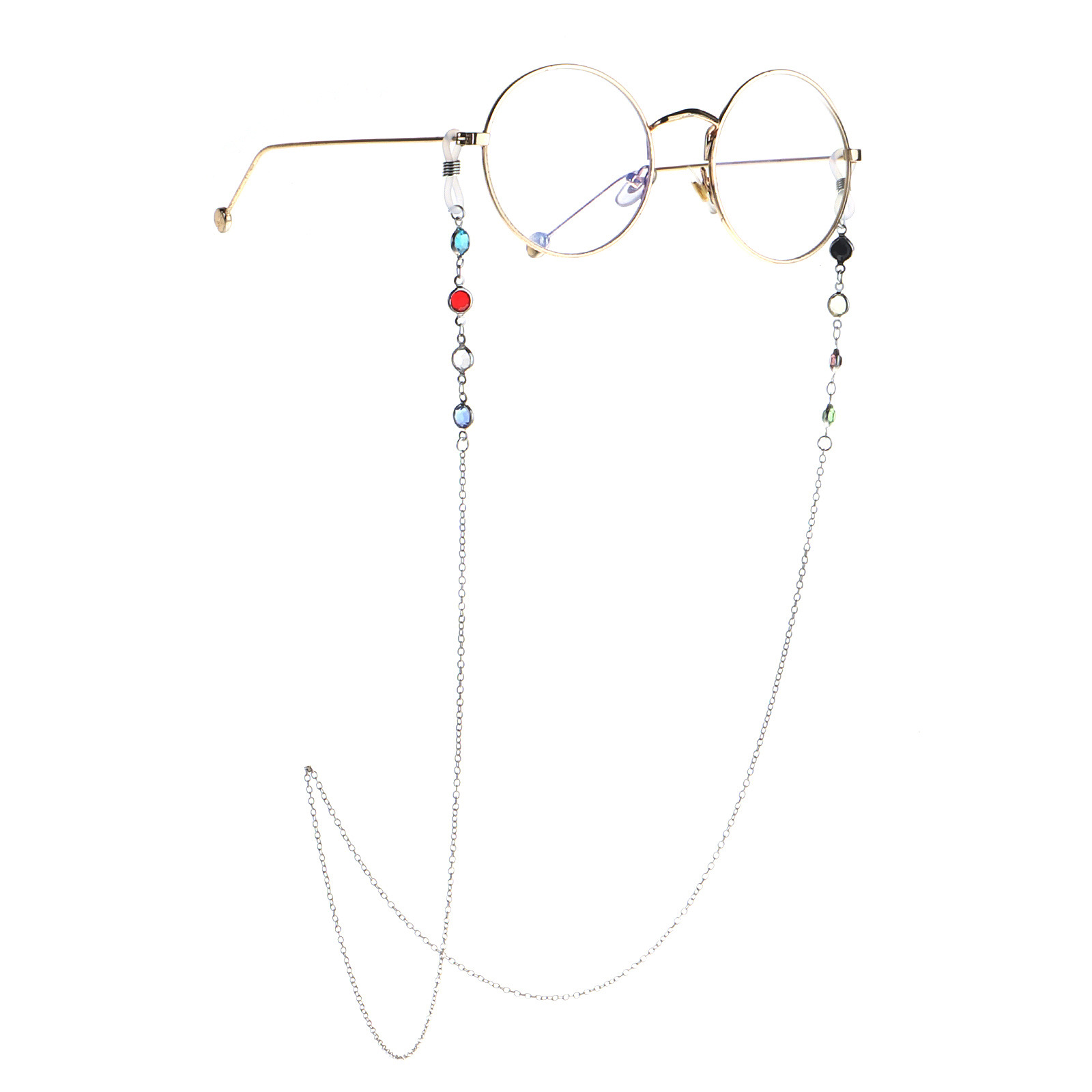Korean color diamond chain sunglasses chain myopia glasses college style glasses rope glasses hanging chain wholesale nihaojewelrypicture3