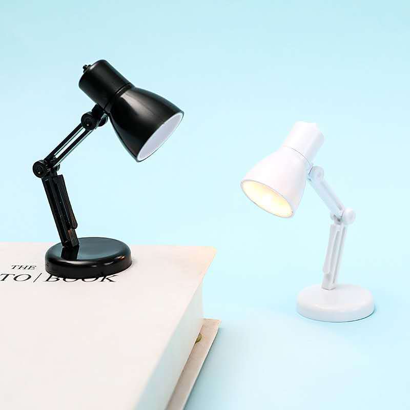 New and creative small book lamp bedroom night light mini book clip lamp warm light eye protection small table lamp