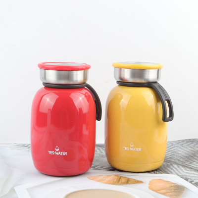 韩版简约小巧迷你保温杯男女便携小水杯运动随身携带学生大肚杯子