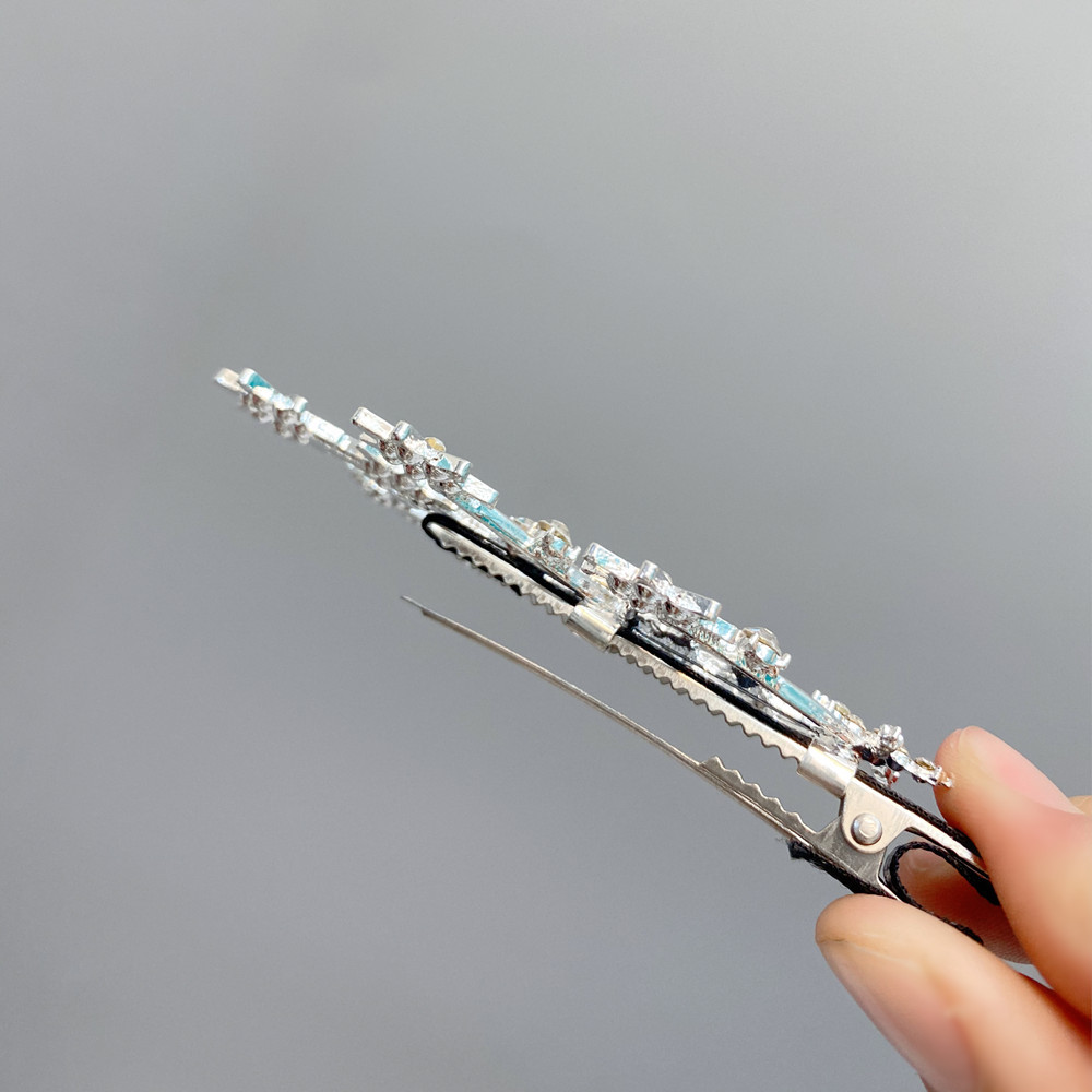 Diamond-studded Hollow Starry Hairpin display picture 5