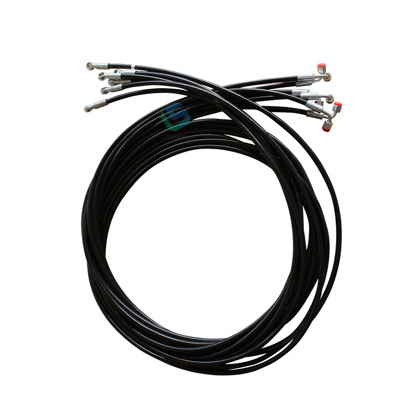 高压油管PU管树脂管聚氨酯管钢丝编织管液压系统6*8耐压耐高压