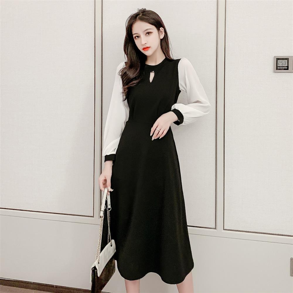 Autumn fitted long elegant base long-sleeve