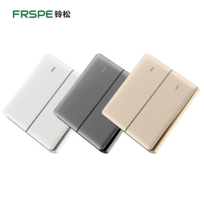 新款全塑连体大阪金开关面板五孔三usb电源插座阻燃厂家批发|ms